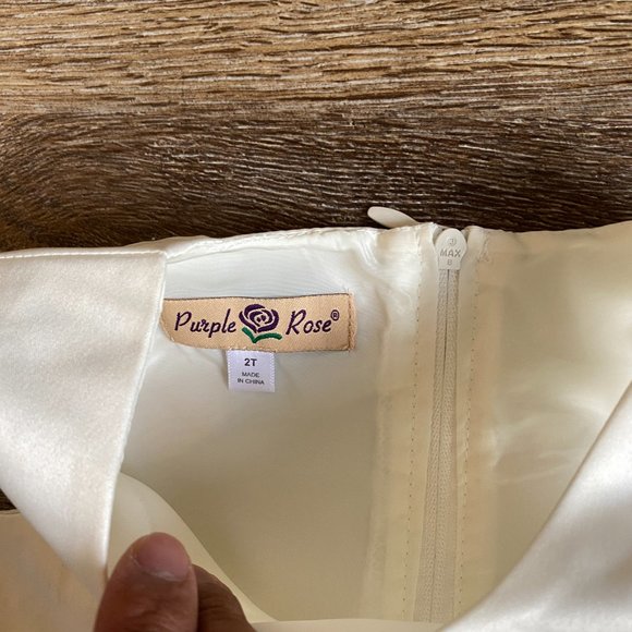 Purple  Rose Girls Embroidered Sleeveless Dress Baby - Picture 5 of 6